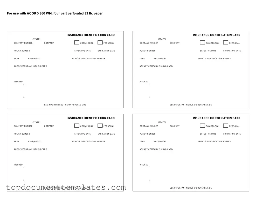 Blank Acord 50 WM PDF Form