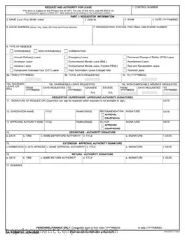 Blank Da 31 PDF Form