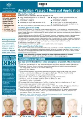 Blank Australian Passport Renewal PDF Form