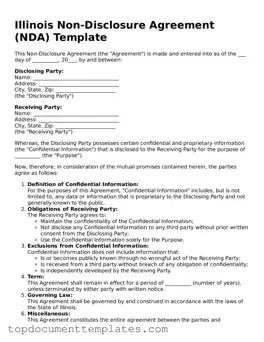 Valid Non-disclosure Agreement Form for Illinois State