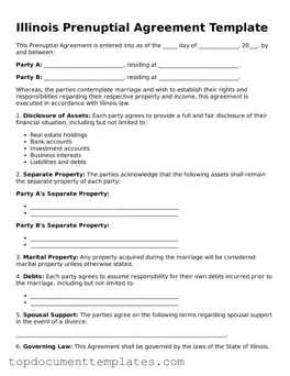 Valid Prenuptial Agreement Form for Illinois State