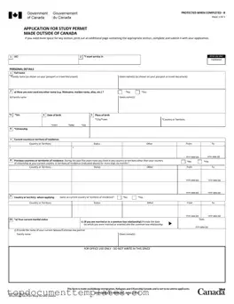 Blank Imm 1294 PDF Form