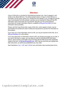 Blank IRS 1099-MISC PDF Form