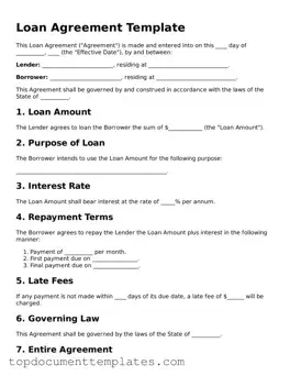 Official Loan Agreement Template
