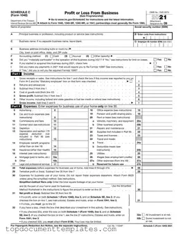Blank IRS Schedule C 1040 PDF Form