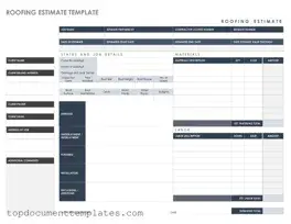 Blank Roofing Estimate PDF Form